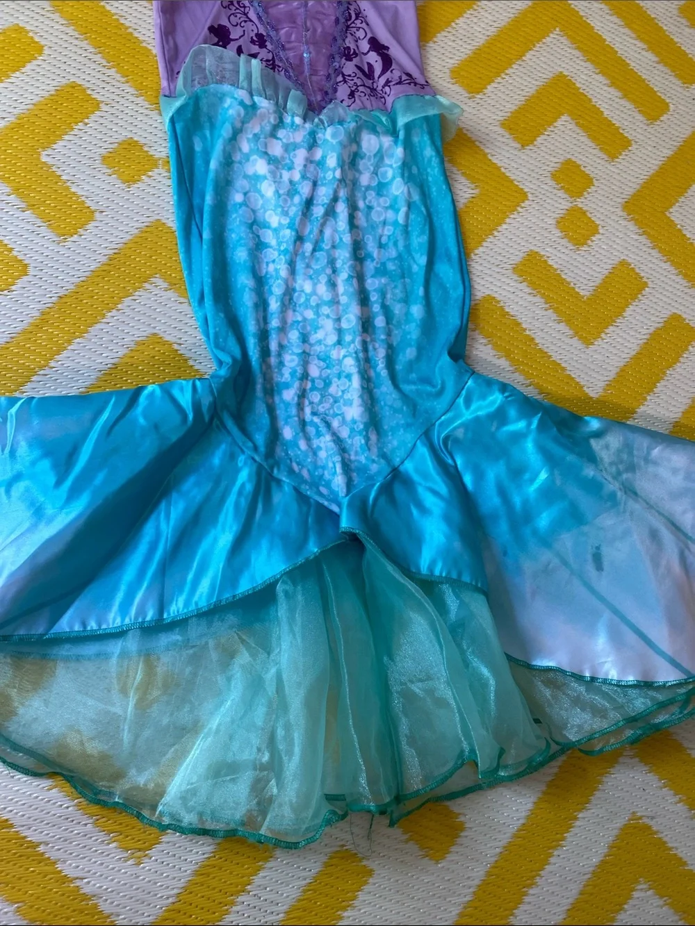 Girls Purple and Teal Mermaid Dress-Up Costume - Disney